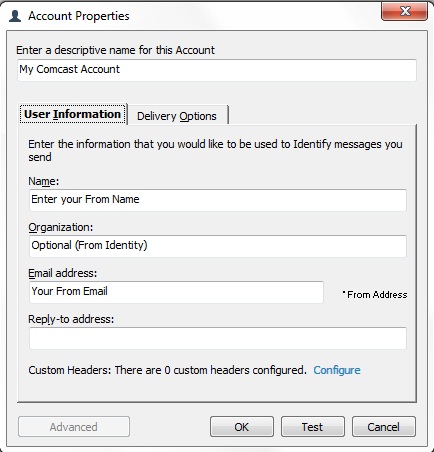 comcast email outlook express 6