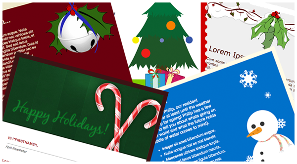 free christmas card email templates